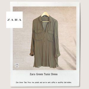 Zara Green Tunic Dress